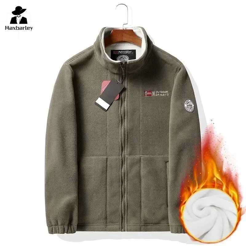 Winter Wool Jacket Mens Luxury Embroidered Thickened Cold-proof Coat Casual Warm Double-sided Fleece Ski Sportswear 2-piece Set X250725