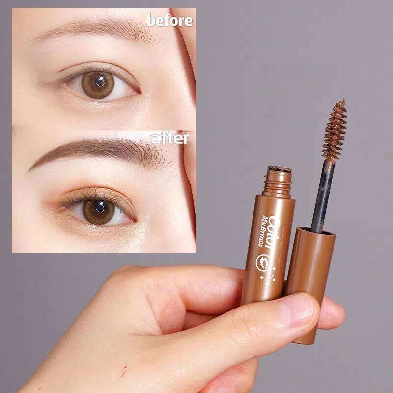 3 Colors Eyebrow Mascara Cream Long Lasting Waterproof Natural Dark Brown Eye Brow Tint with Brush Makeup Cosmetics X250725