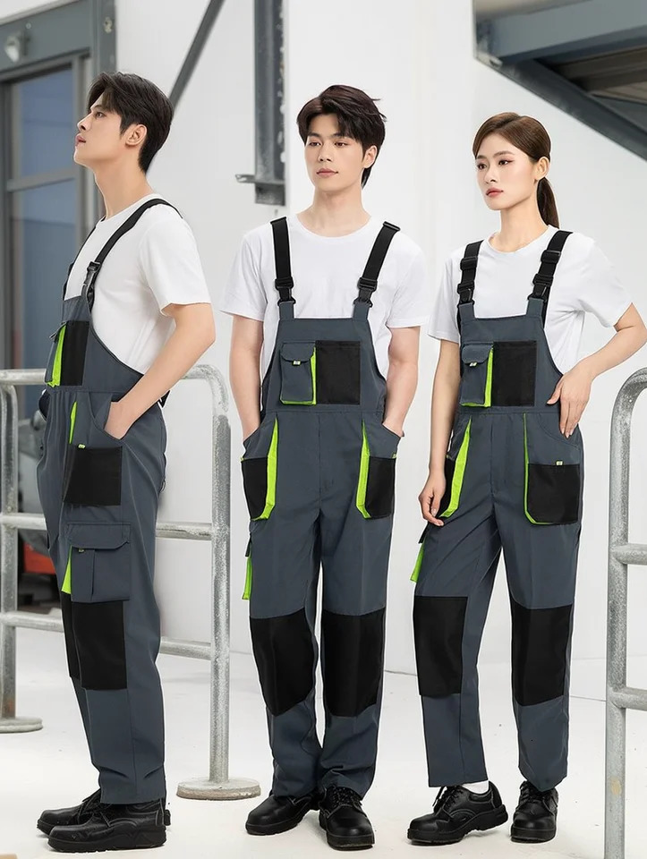 High Quality Mens Overalls Big MultiPocket Jumpsuit Wearproof Romper Factory Labor Protection Clothing Men Workwear Suits 250725