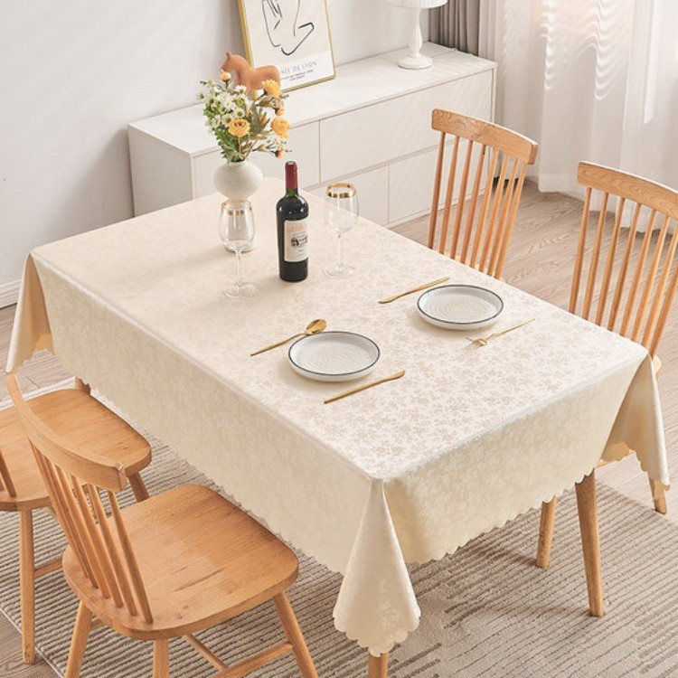 Tablecloth waterproof, oil-proof, washable, high temperature resistant tablecloth new home rectangular coffee table round tablecloth EPSU01