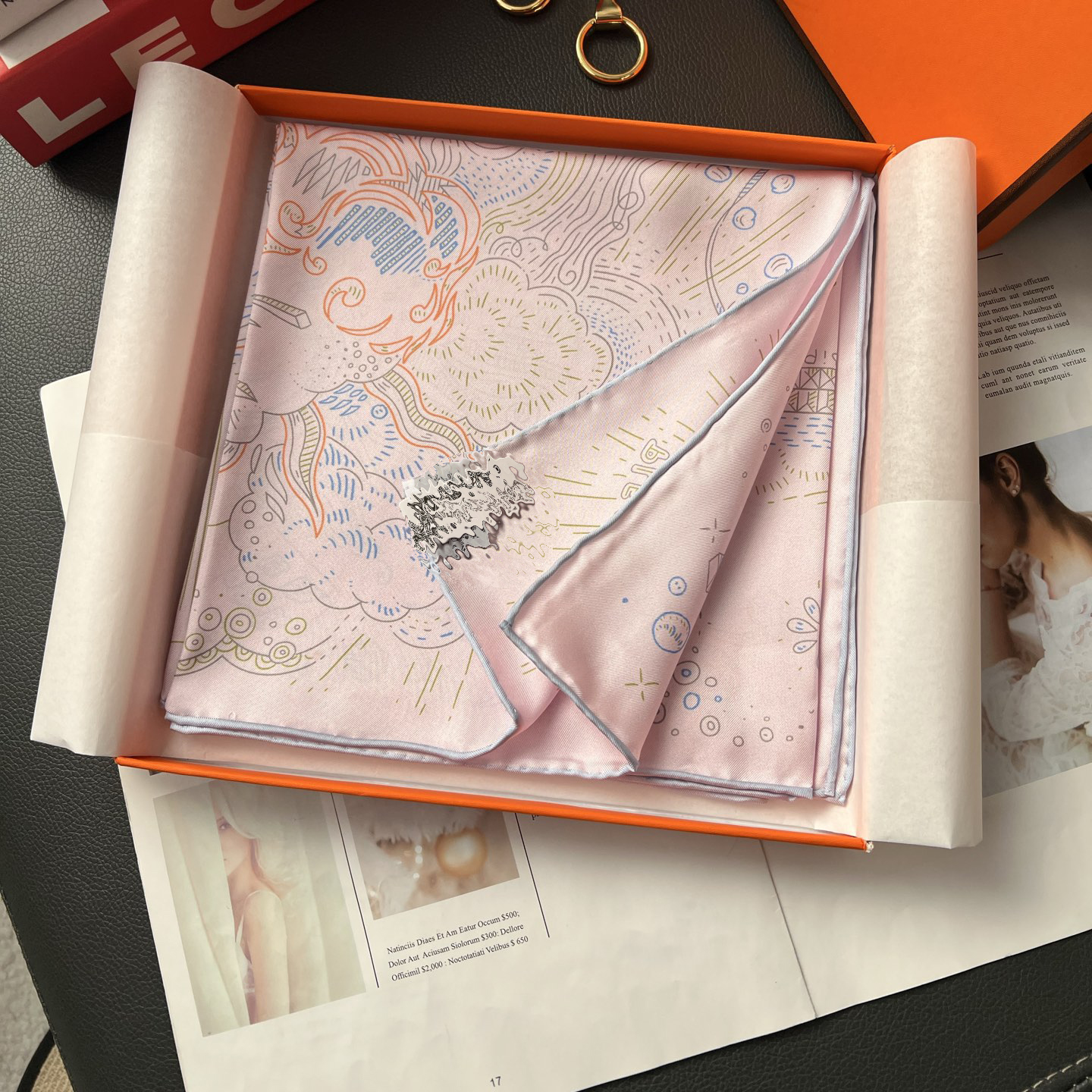 20 Colors 2025 High-End 100% Real Silk Fabric Scarf Shawl Multifunctional Headscarf Bust Square Fashion Women's Printed Scarf Shawl Silk Scarf 90