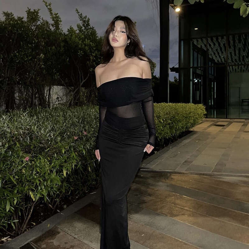 INS Style Summer New Women's Solid Color Slim Fashion Off-Shoulder Sexy Backless Long Sleeve T-Shirt for Women cb1