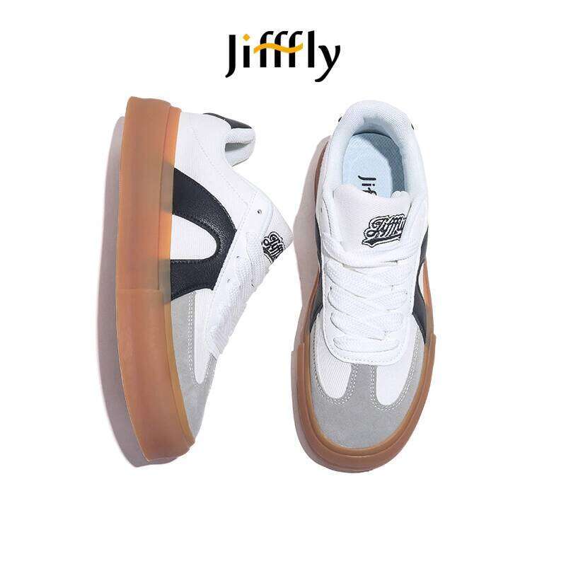 Jiffly Men's Fall/Winter Retro Couples Sneakers - Thick Sole Casual Shoes