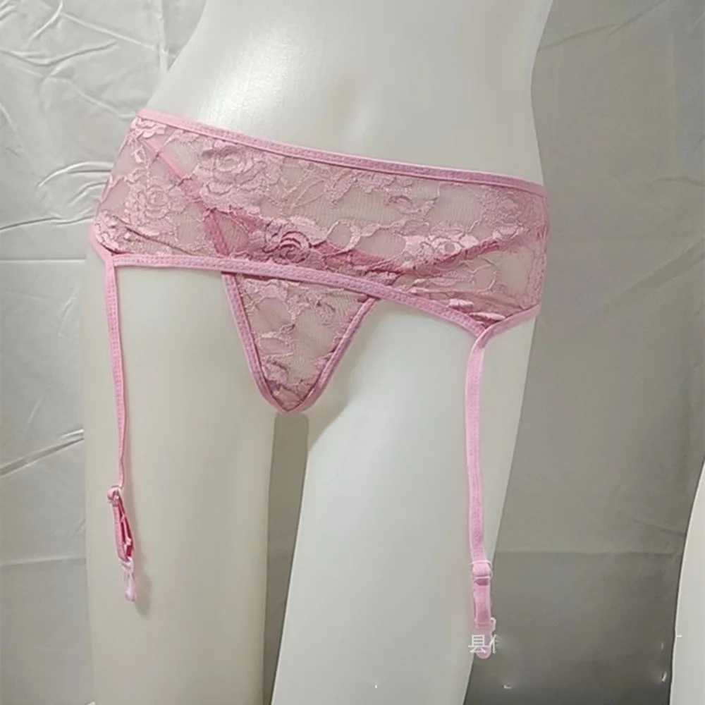 Sexy Suspender Garter High knee Stocking Lady open crotch Belt Lace hold on Tights Panties Underwear Thong erotic for women 250715