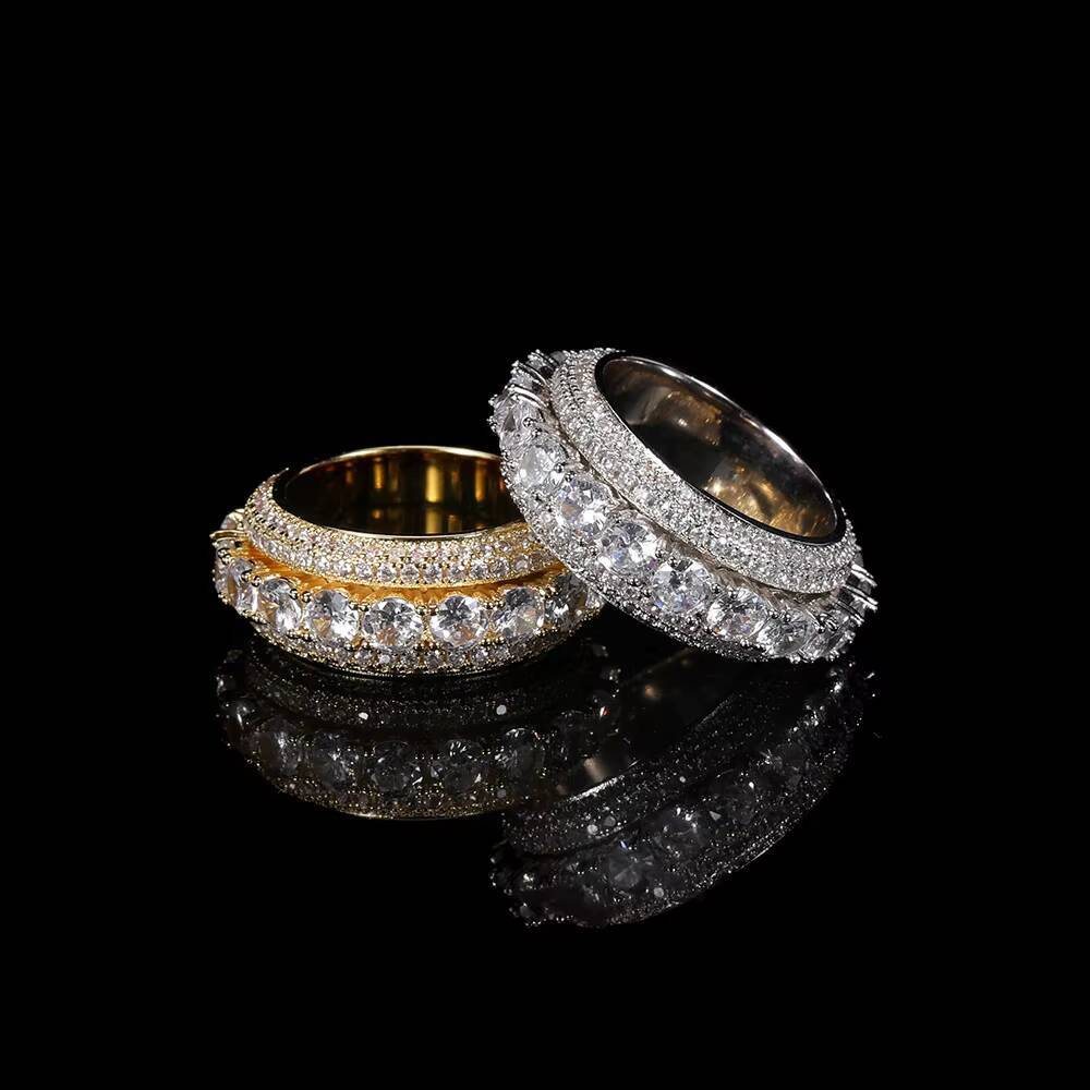 Hot Sale in Stock Best Selling Fashion New Arrivals 5mm S925 Bridal Jewelry Fancy Moissanite Eternity Band Ring Women