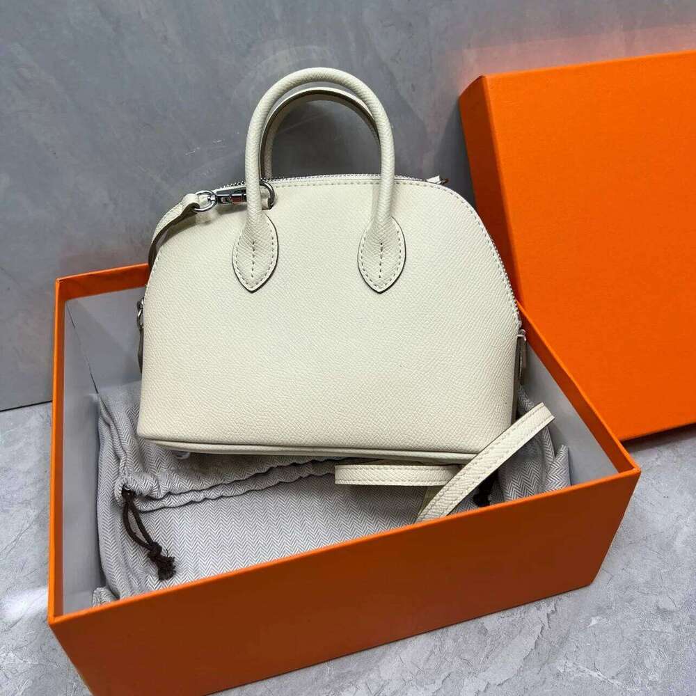 Ell Ape Leather Crossbody Ex Oulder Handbag Faionable Belt Decoration Youth Suitable Small Round Bag