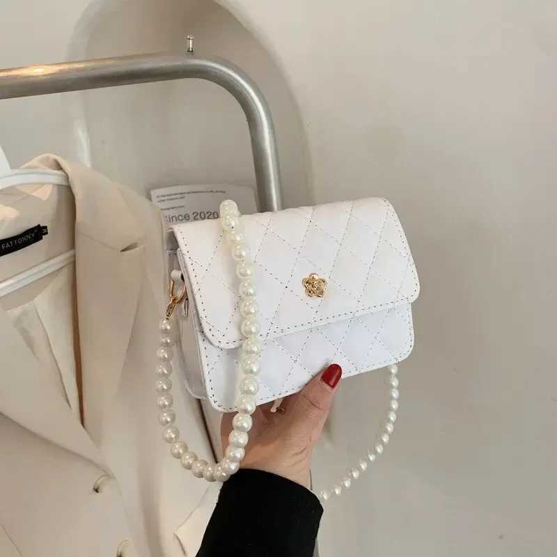 Classic Style Plaid Chain Bag Fashion PU Leather Shoulder Bags Women Trendy All-Match Crossbody Handbag Korean Style Mini Pouch Y250725