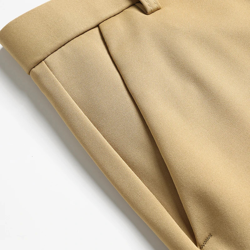 Summer Thin Male Casual Pants Quick Dry Formal Dress Men Regular Fit Suit Khaki Trousers M3XL 250725