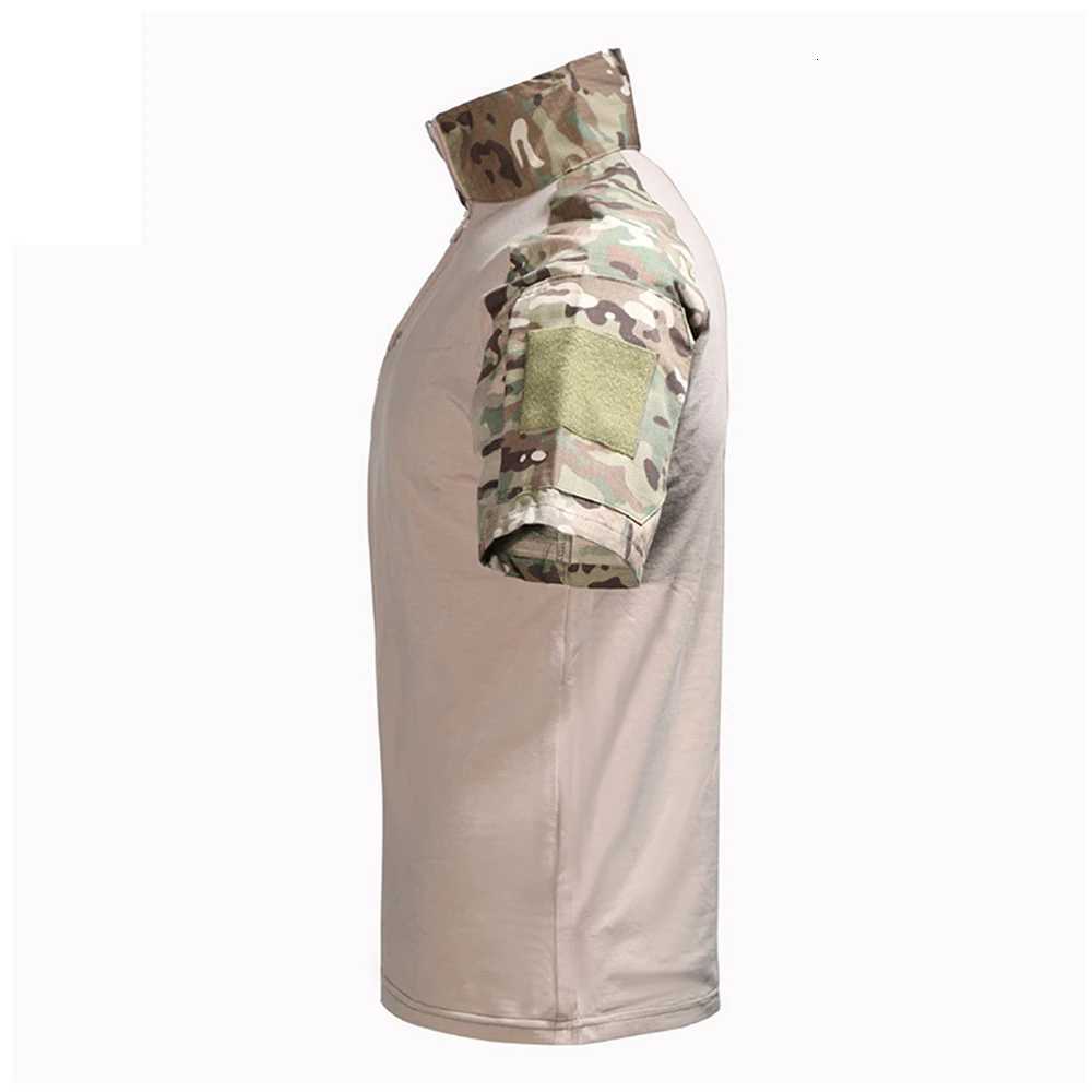 Tactical T-Shirts Mens Outdoor Sport Tee Quick Dry Short Sleeve Shirt Hiking Hunting Combat Men Camo Clothing Y250724
