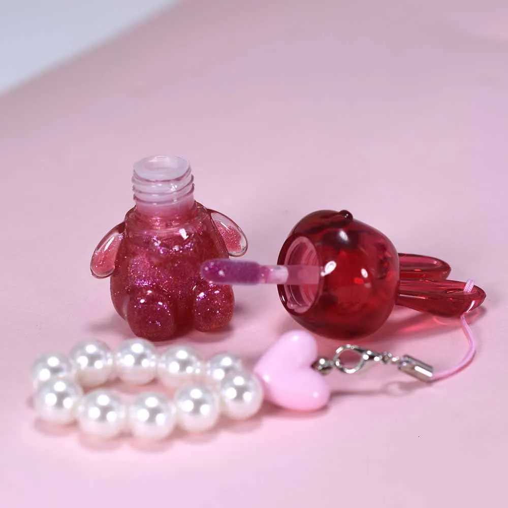 3Pcs Cute Bunny Lip Gloss Set With Pearl Keychain Shiny Lip Gloss Waterproof Longlasting Girls Lips MakeupXJ250724