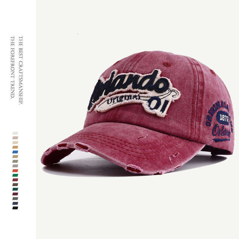 2025 new hat women versatile baseball men highend washed denim duckbill cap