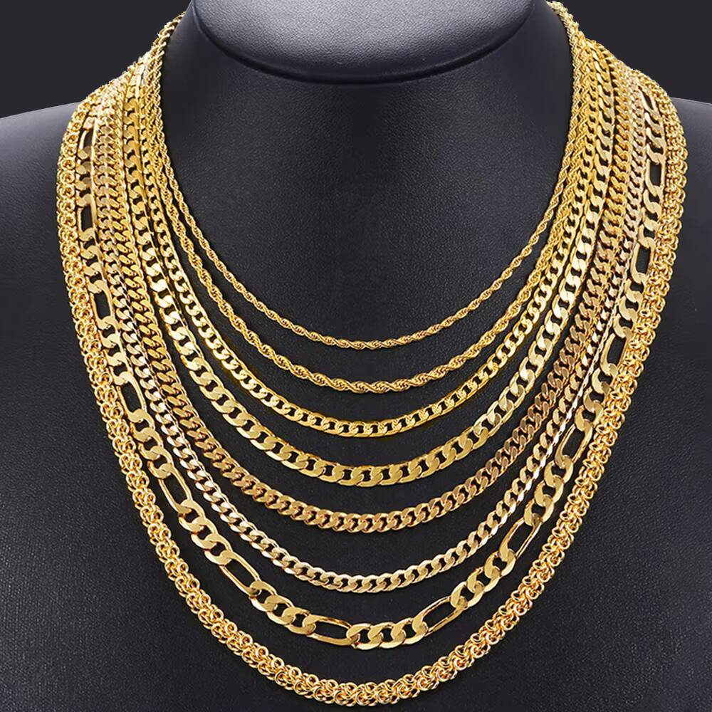 SC Fine Jewelry Necklaces Custom 925 Sterling Silver 18k 14k Gold Plated Hiphop Chain Miani Cuban Link Chain for Men Women