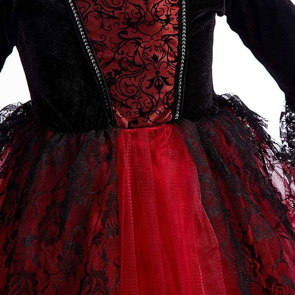 Girls Princess Costume Baby Vampire Halloween Elegant Fantasy Children Cosplay Carnival Fancy Disguise Witch Birthday Dress Hat Z250725