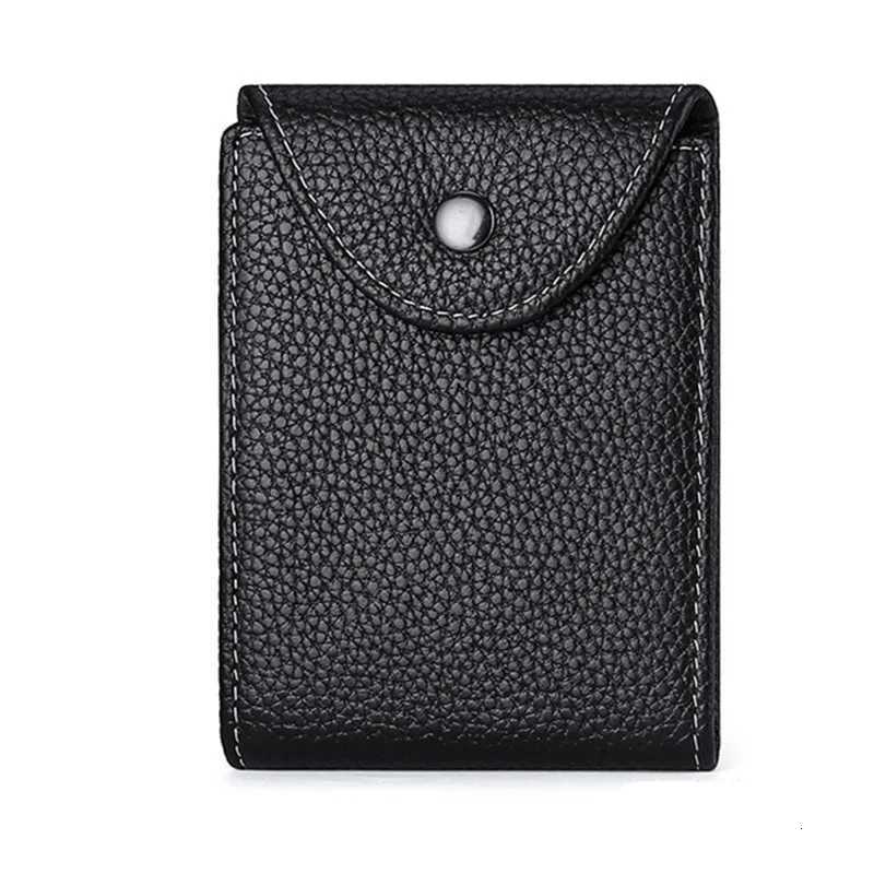 Mens Genuine Leather Card Holder Ultra-thin Fashion Drivers License Credential Bank Cards Case Holders Wallet for Men Z250725
