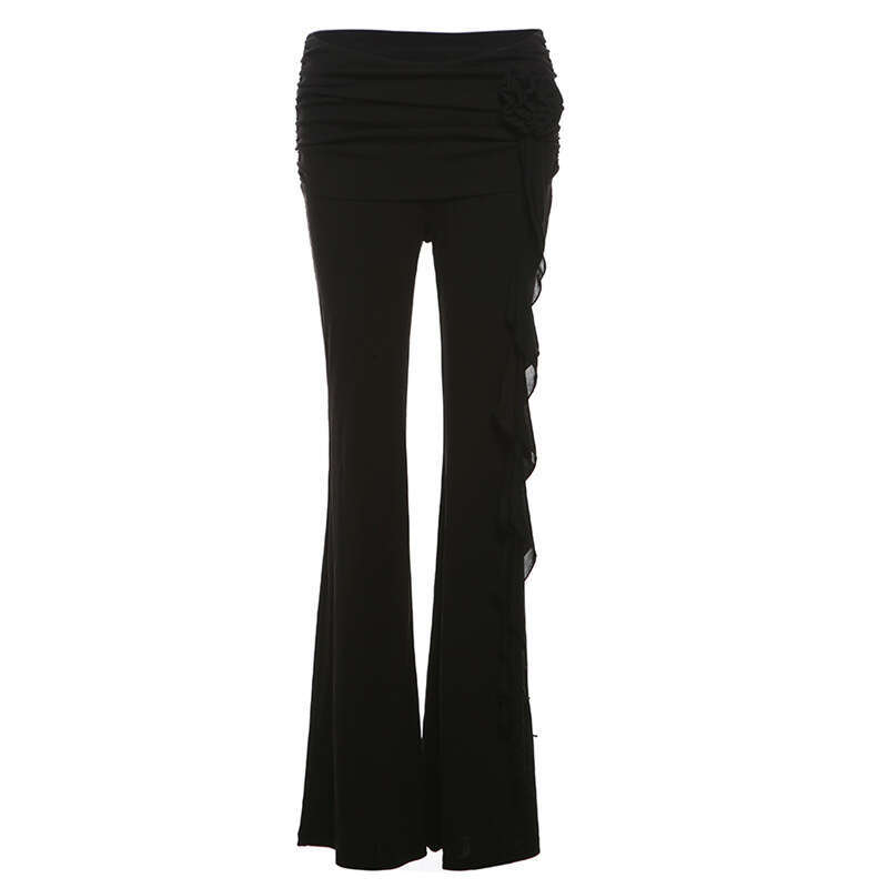 2024 Summer New Women's Fashion Sexy High Waist Hip-Hugging Straight Casual Pants 550