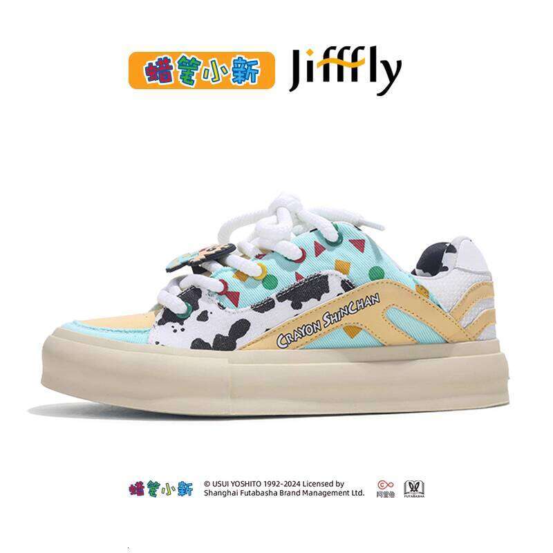 Crayon Shin-chan Collaboration Jifffly Women's Sneakers 2025 Summer New Ins Trend Versatile Casual Loafers