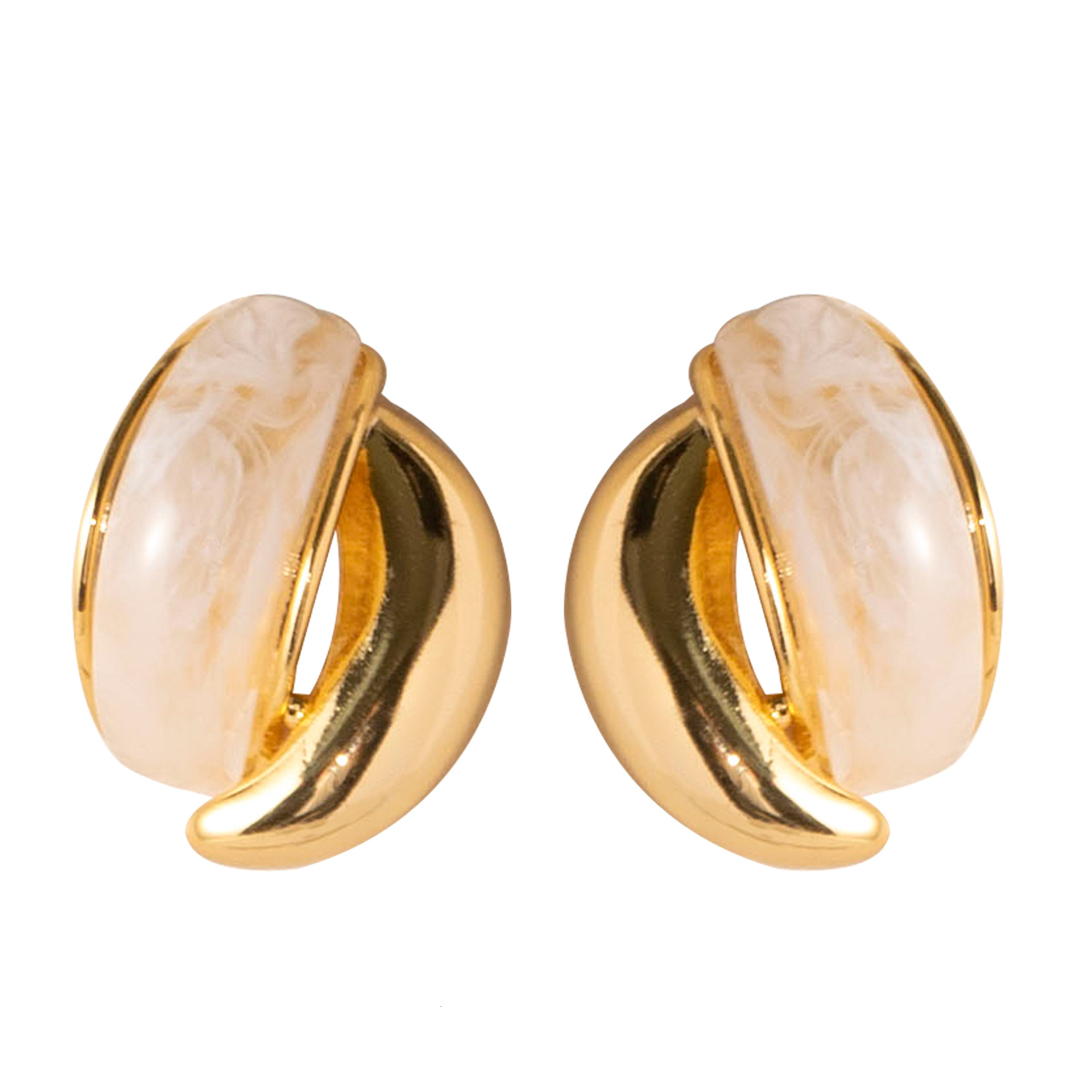 Fashion Simple Color-Block Personality Geometric Earrings for Women High-End Elegant Versatile Sier Needle Ear Jewelry