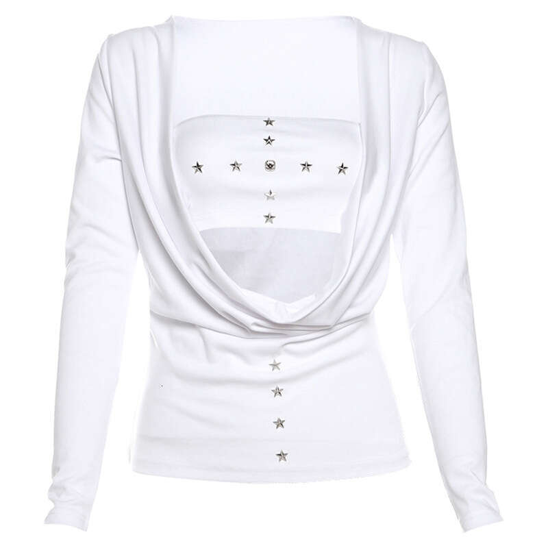 2024 Autumn New Women's Solid Color Tube Top Vest Fashion Long Sleeve Blouse Two-Piece Set 67c