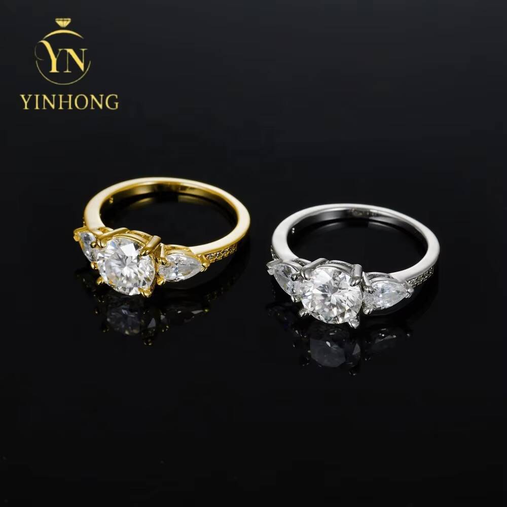 18k White Gold Engagement Moissanite Ring 925 Sterling Silver Big Diamond Oval Zircon Eternity Ring