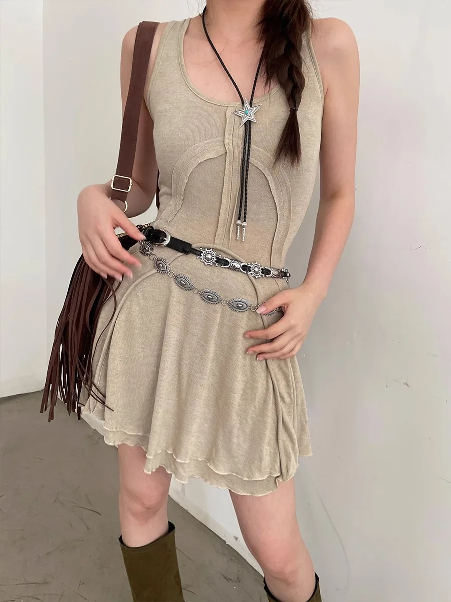 American Vintage Belt 2025 Versatile Denim Accessory High-End Sense Of Minority n Waist Chain 250722