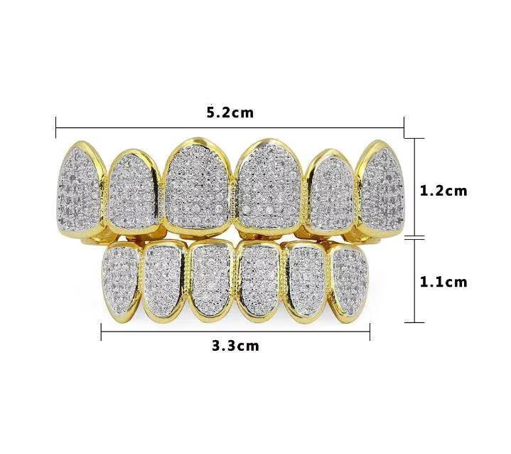 BES S925 Sterling Silver MoissaniteTop Bottom Teeth Grillz Iced Out Mens Grills Dental Halloween Grillz Teeth Hip Hop Jewelry