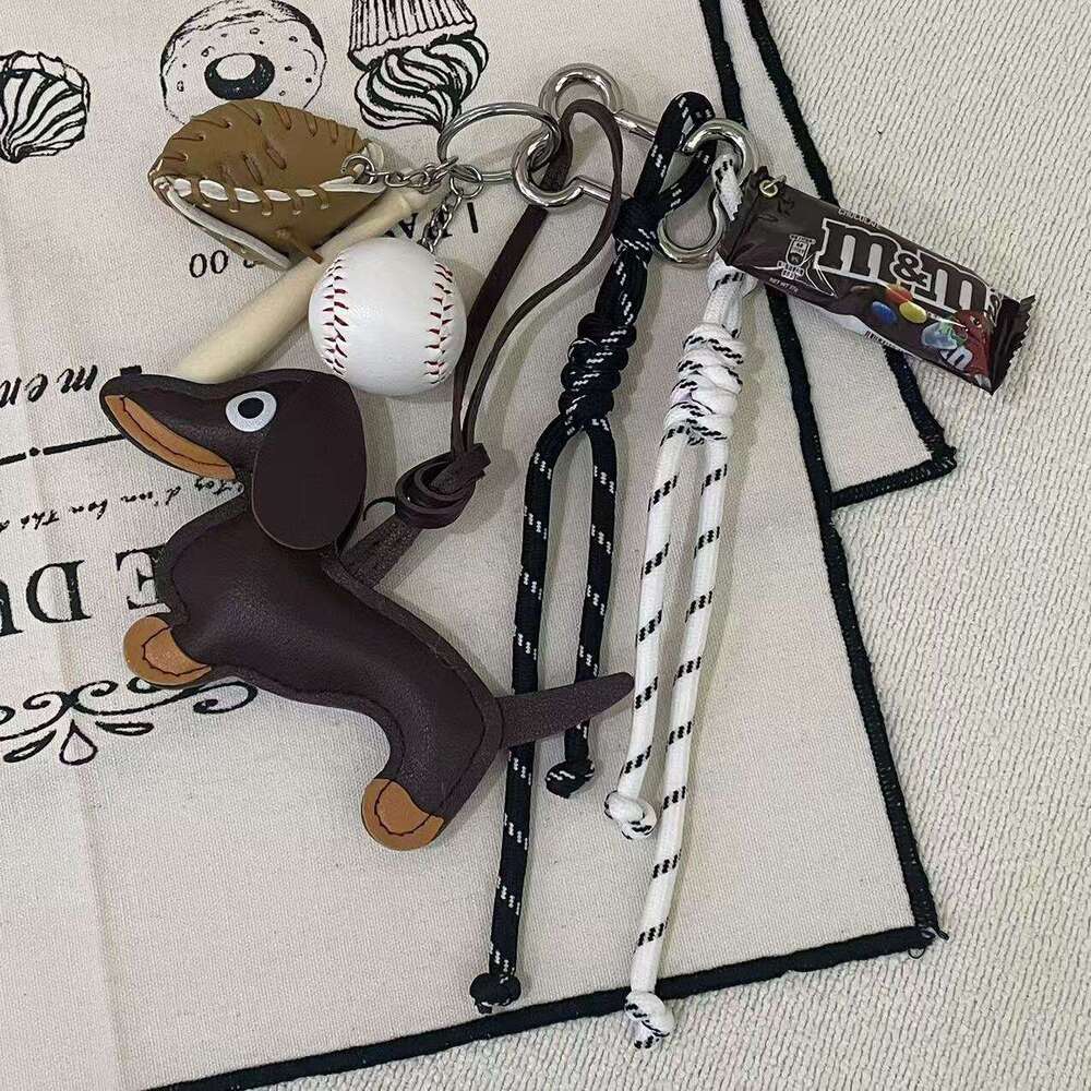 Bag Charms Cute Cartoon Dachshund Dog Hand Strap Pet Puppy Animal Shape Bag Pendant Decoration Gift