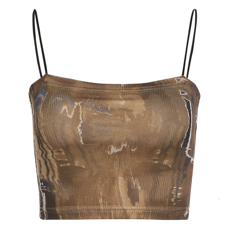 2022 Spring New Women's Fashion Solid Color Slim Street Style Sexy Backless Camisole Top edf