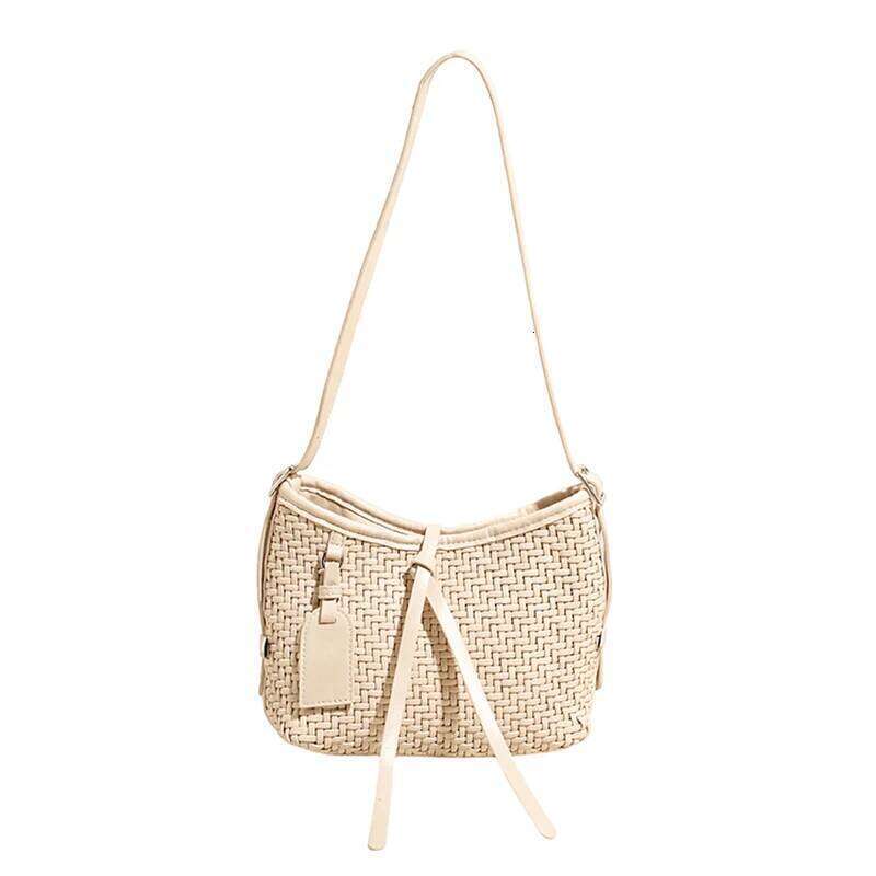 PU Material Women Woven Single Shoulder Crossbody Handbag Designer Classic Elegant Commute All-match Bag