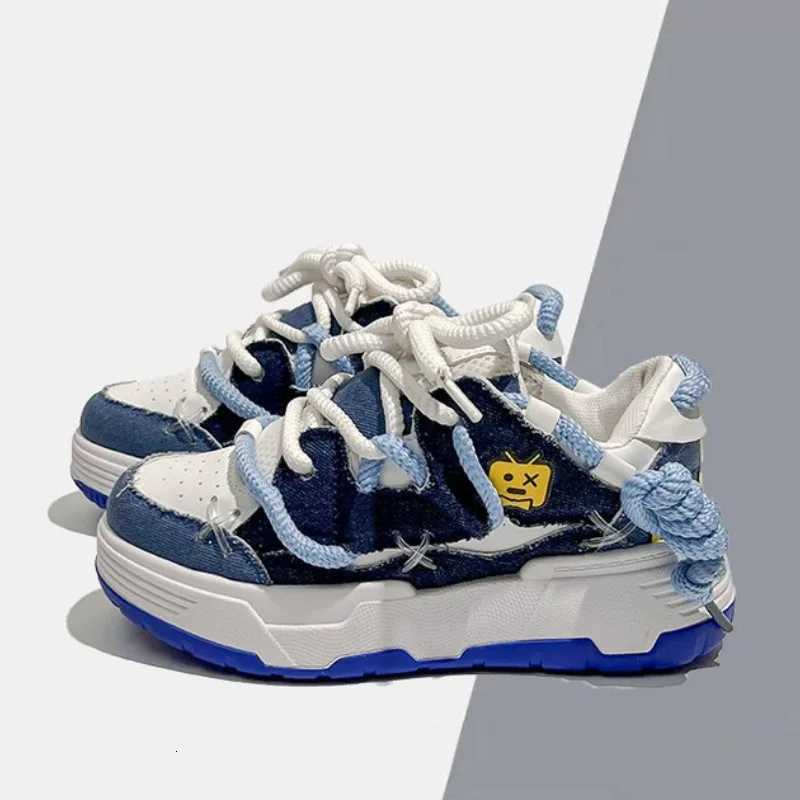 Women Chunky Sneakers Casual Fi Comfortable Board Shoes Korean Style Lightweight Lace Up Non-Slip Flats Womens Shoes XJ250725