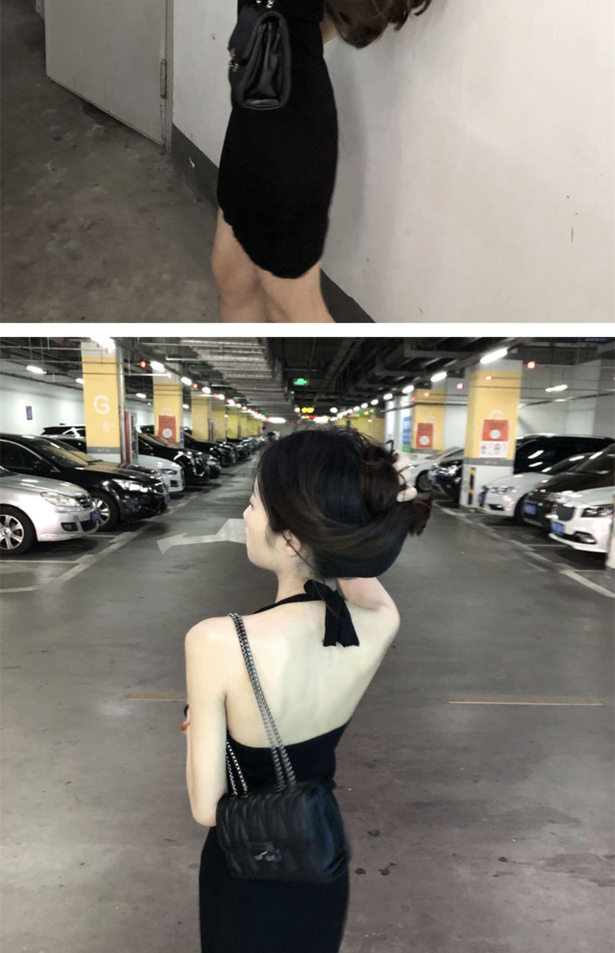 DR260 Summer Pure Desire Halter Neck Suspender Dress Women's Tight Backless