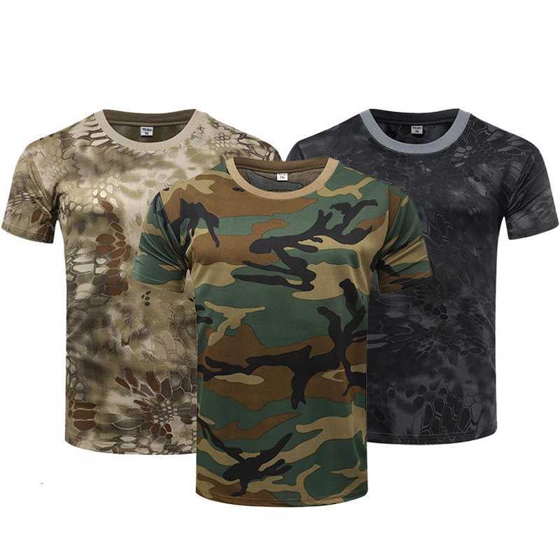 Leaf Forest Camouflage T Shirt Men Jungle Desert Camo T-shirt Quick Dry 3D Print Tops Short Sleeve Mens Gym Fitness Tee Shirts Y250724