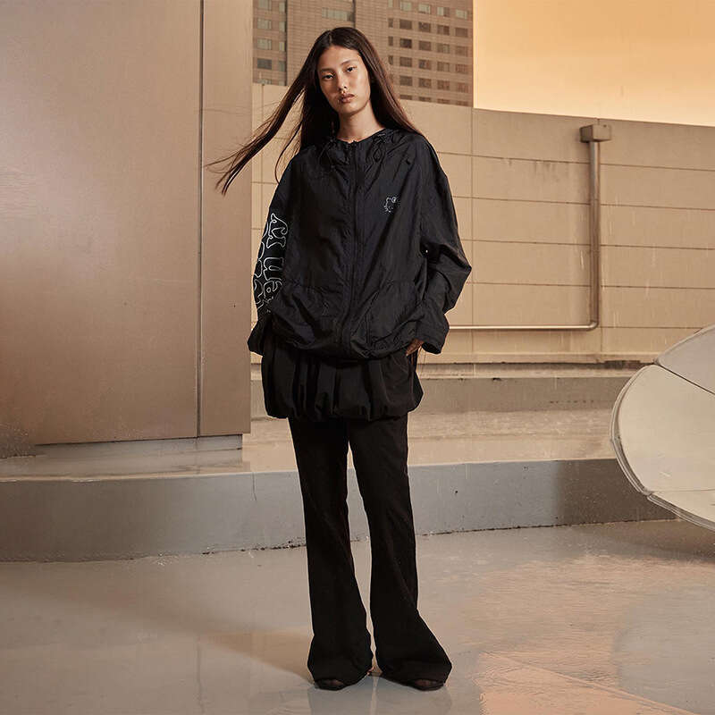 Women's Clothing 2024 Autumn New Street Fashion Solid Color High Waist Straight Leg Slightly Flared Casual Pants for Women 0de