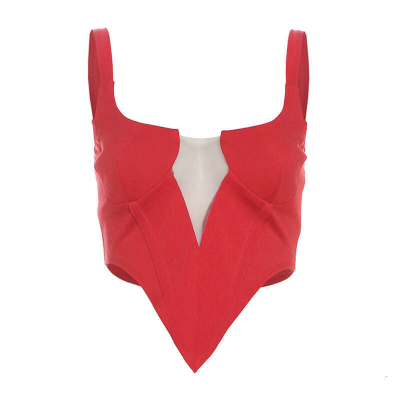 2024 Autumn Winter New Women's Solid Color Slim Street Fashion Strap Sleeveless Backless Vest d69