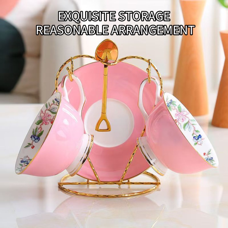 Ceramic cup set Elegant Light Luxury Ceramic Mug Set for Everyday Use