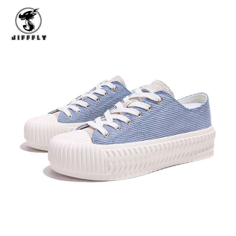 Jiffffly Women's Canvas Sneakers - Fall/Winter 2025 Thick Sole Platform Casual Shoes JFY-550