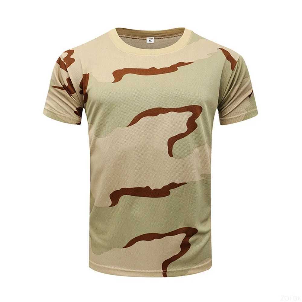 Camouflage 3D T-shirt for Mens Outdoor Fashion Casual Round Neck Short Sleeved Summer Street Outdoor Sports T-shirt Y250724