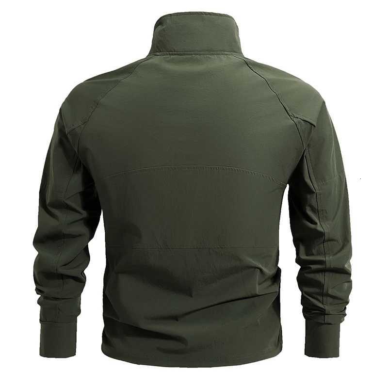 Mens Summer Work Shirt 1/4 Zipper Long Sleeve Shirt Outdoor Fishing Hiking Shirt Casual Pullover Wear resistant Mens Style Y250724