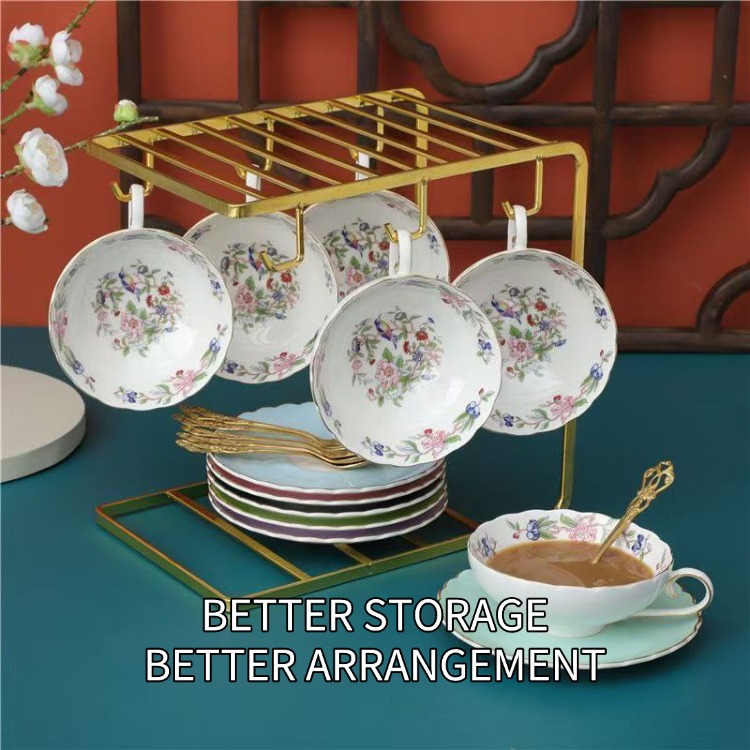 Ceramic cup set Elegant Light Luxury Ceramic Mug Set for Everyday Use