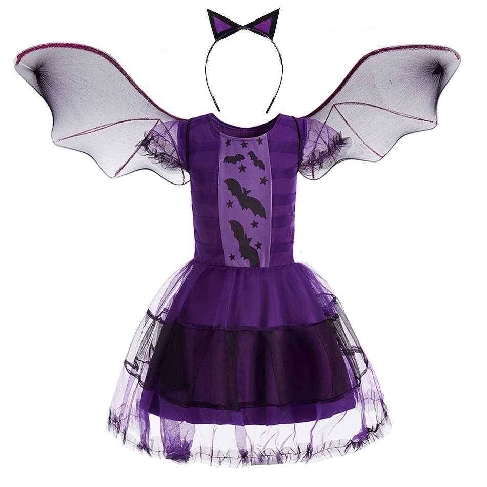 Baby Pumpkin Costume Girls Princess Pageant Dress Children Vampire Performance Elegant Clothes Witch Halloween Romper 1-12 Years Z250725