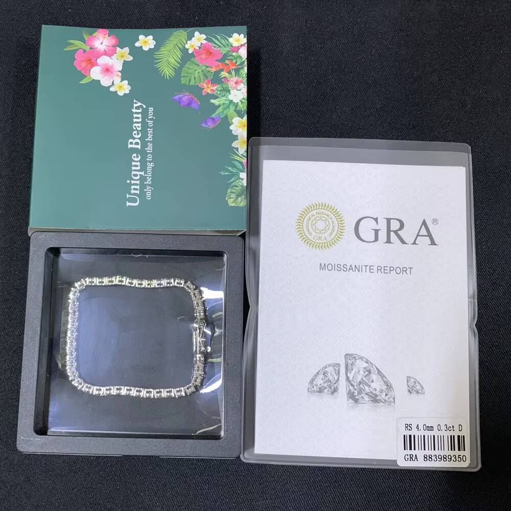 925 Silver Tennis Chain Necklace Bracelet Cheap Price 2mm-6.5mm GRA VVS Moissanite Diamond Product Category Moissanite Necklaces