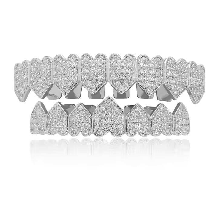 10K Gold Plated Moissanite Round Cut Diamond Fine Grillz Comfortable Lightweight Design for All-Day Wear For Gifting Some One