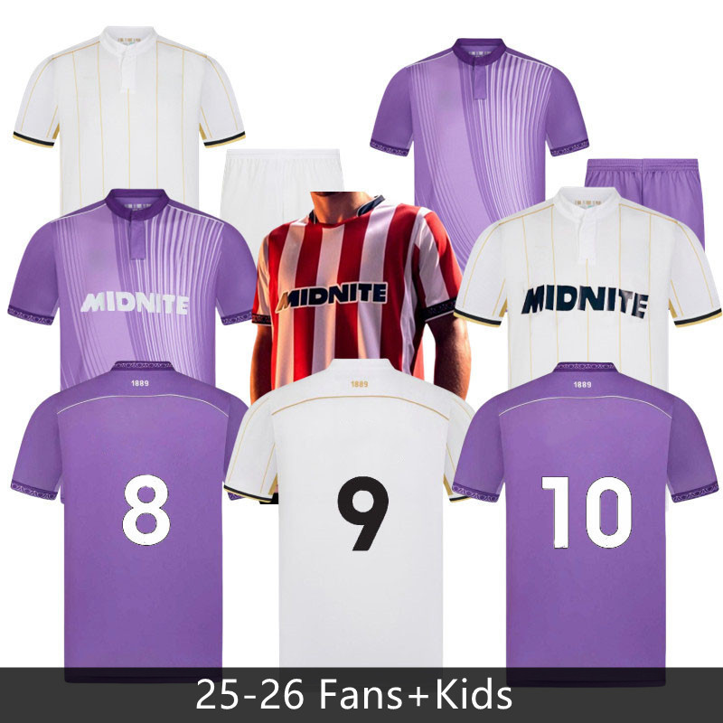 25 26 soccer jerseys 2025 2026 men kids set football shirts BREWSTER OHARE Sheffield unitedES football kit top uniforms sets home away third Kids Kit