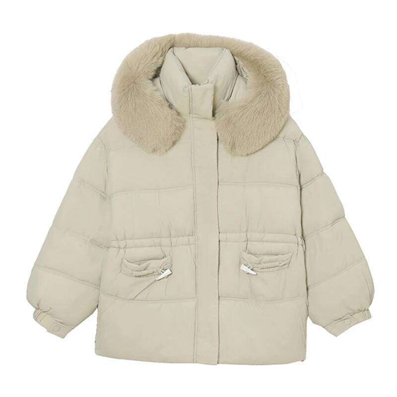Winter Big Collar Hooded Jackets Female Outwear Fur Women Puffer Jacket Parka High-Quality Warm Cotton Padded Down Coat