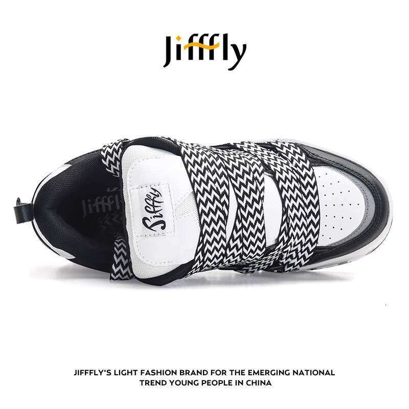 Jiffly Black & White Panda Print Sneakers - Fall/Winter Fashion Casual Shoes for Couples