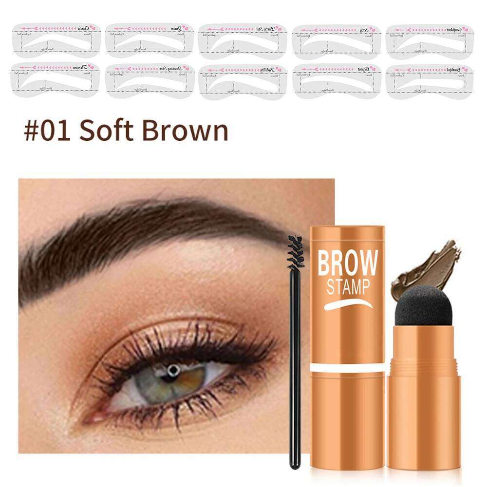 1PC Eyebrow Powder Stamp Stencil Kit Cosmetics Waterproof Women's Makeup Enhancer Tattoo Tint for Eyebrows X250725