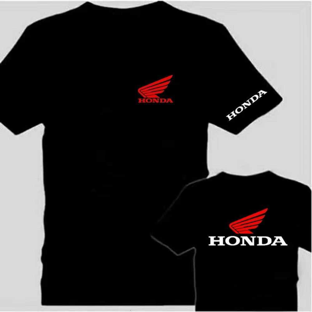 Honda CBR Non-Double Gold Wing American Retro Motorcycle Racing Mens T-shirt Printed Loose Short-sleeved Overalls R250724
