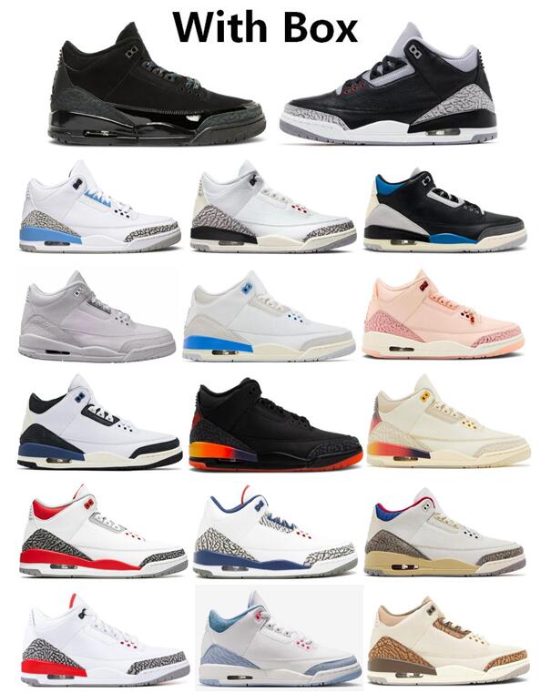 Men Basketball Shoes Black Cement Black Cat White Cement Reimagined UNC Pure Money J Balvin Palomino True Blue AMM Sports Sneakers