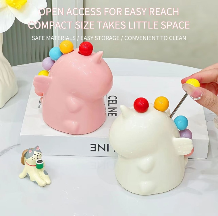 Fork storage all-in-one set Cute and Fun Unicorn Fruit Fork Storage Set