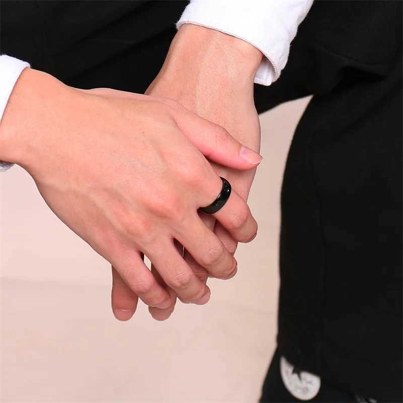 Vnox Classic Wedding Ring Mens Stainless Steel Finger Strap Jewelry 6mm 8mm Classic Regular Ring W250417