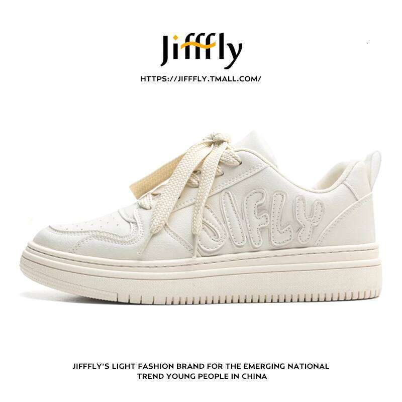 Jifffly Bread 2025 Summer New White Women Height Increasing Casual Shoes Versatile Sneakers for Men